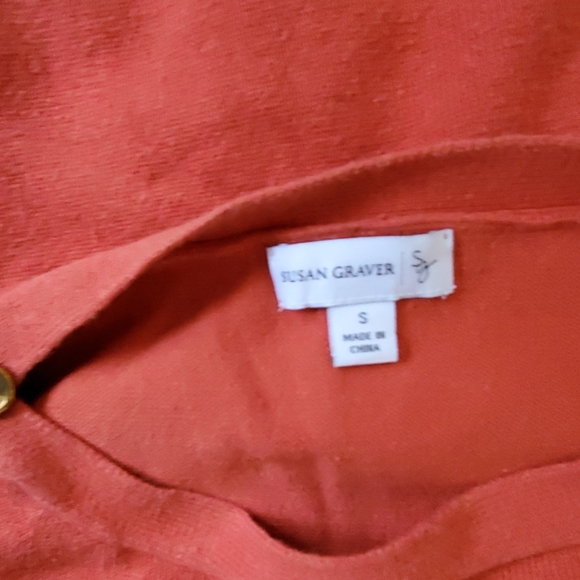 Susan Graver Sweater with Button Accent - Picture 5 of 5